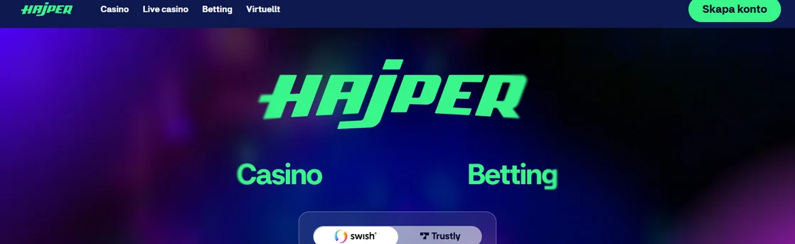 Spela på Hajper Casino